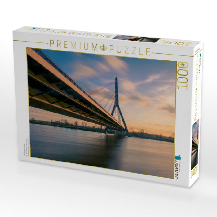 Die Fleher Brücke - CALVENDO Foto-Puzzle'