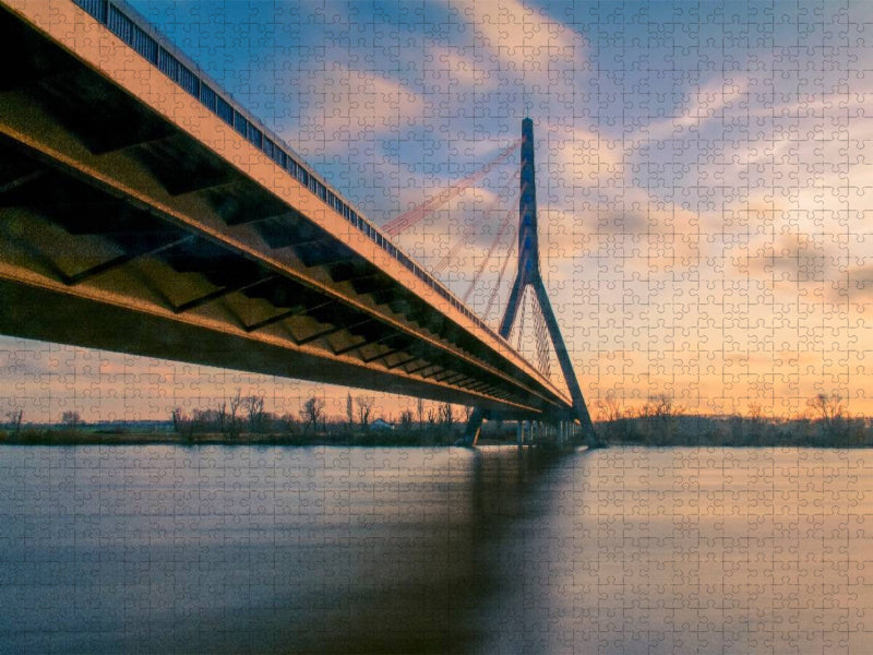 Die Fleher Brücke - CALVENDO Foto-Puzzle'