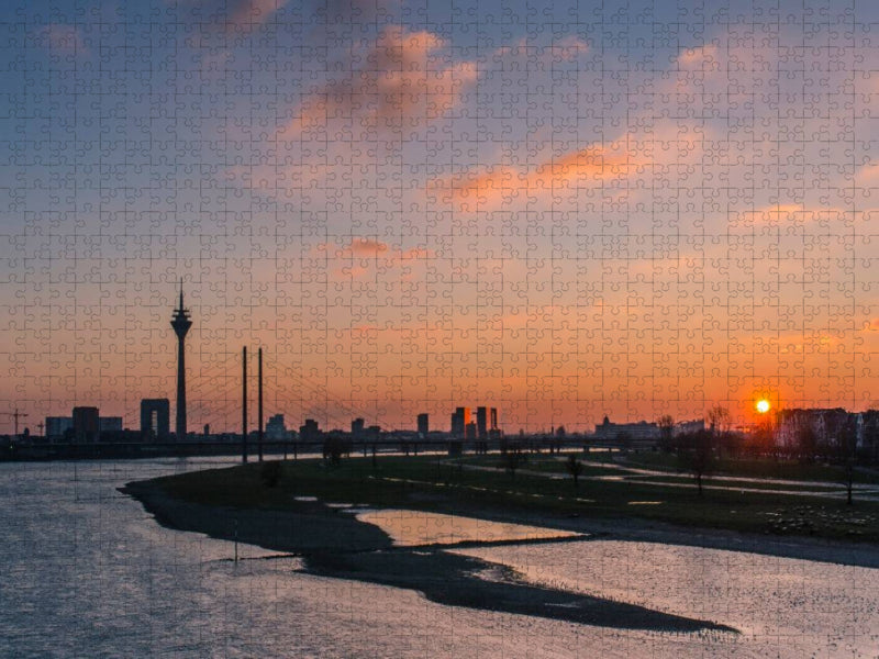 Ansicht bei Sonnenuntergang - CALVENDO Foto-Puzzle'
