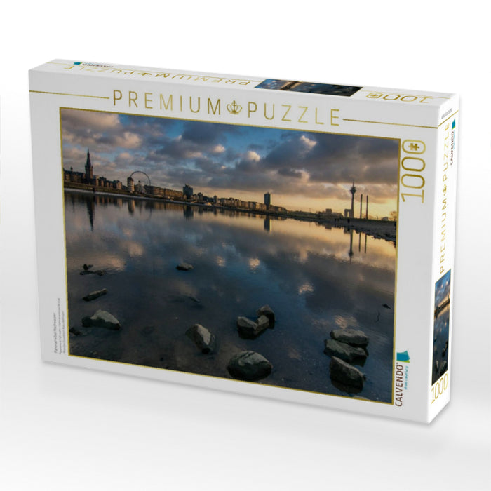 Panorama bei Hochwasser - CALVENDO Foto-Puzzle'