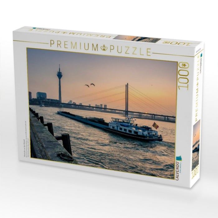 Rheinufer vor der Altstadt - CALVENDO Foto-Puzzle'