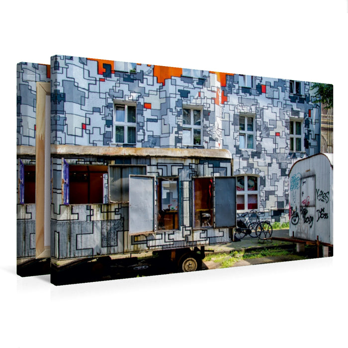 Toile textile premium Toile textile premium 120 cm x 80 cm art de façade paysage - I 