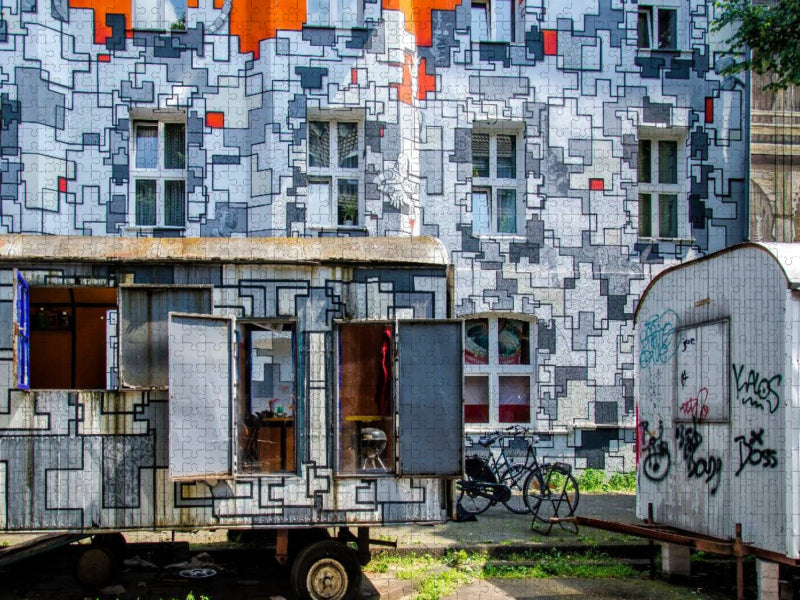 Fassadenkunst - I - CALVENDO Foto-Puzzle'