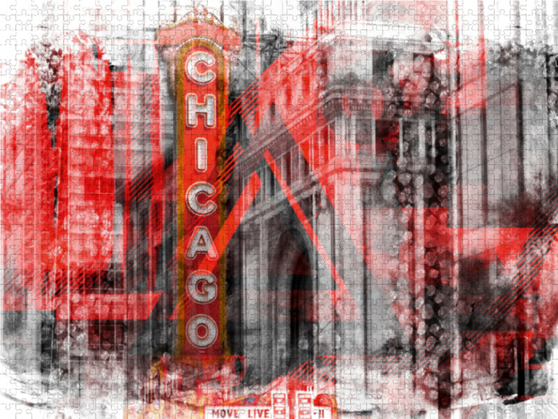 CHICAGO Downtown, State Street - CALVENDO Photo Puzzle 