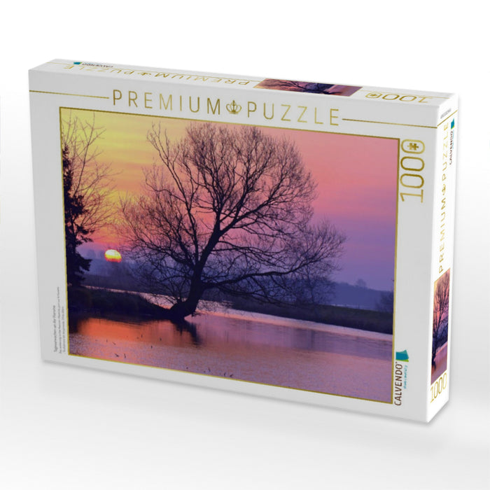 Tageserwachen an der Hamme - CALVENDO Foto-Puzzle'