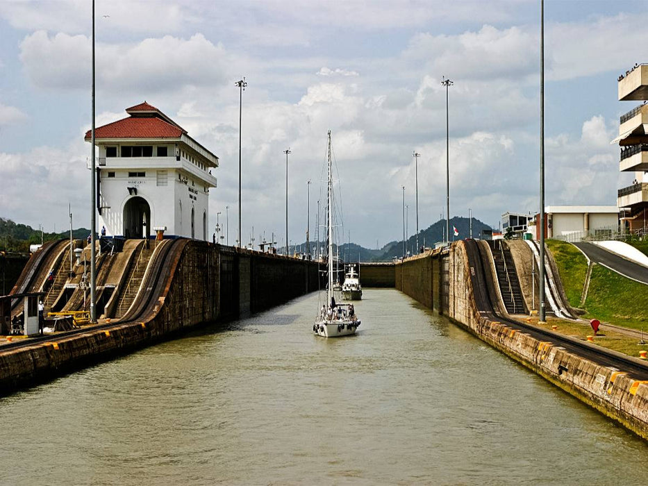 Panamakanal, Miraflores-Schleuse - CALVENDO Foto-Puzzle'