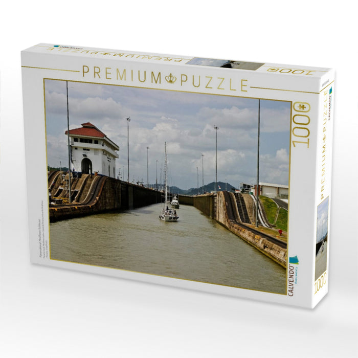 Panamakanal, Miraflores-Schleuse - CALVENDO Foto-Puzzle'