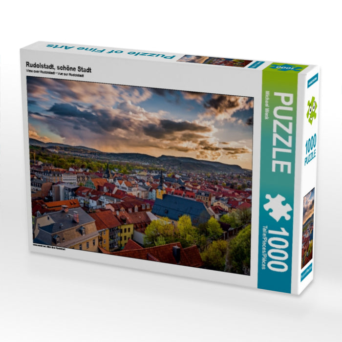Rudolstadt, schöne Stadt 1000 Teile Puzzle quer - CALVENDO Foto-Puzzle'