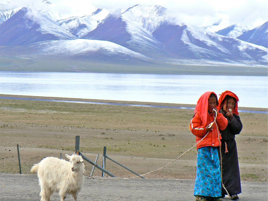 Mädchen in Tibet - CALVENDO Foto-Puzzle'