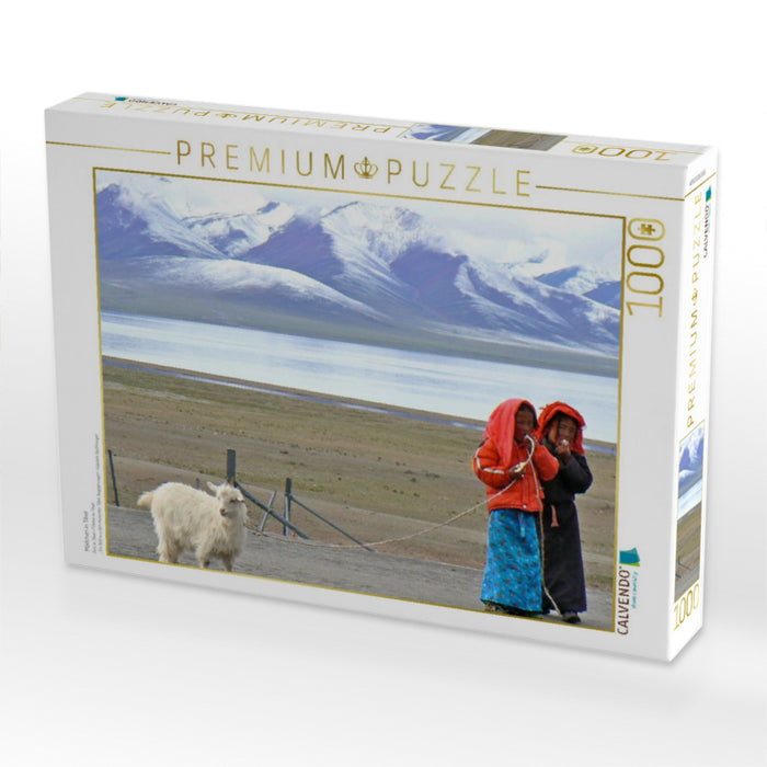 Mädchen in Tibet - CALVENDO Foto-Puzzle'