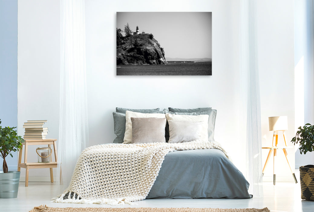 Premium Textil-Leinwand Premium Textil-Leinwand 120 cm x 80 cm quer Cape Disappointment Lighthouse, Washington