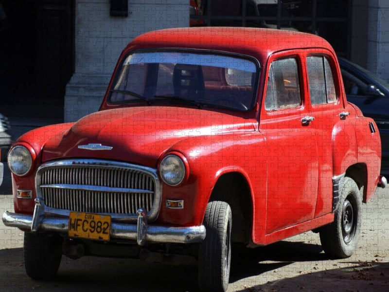 Une voiture Hillman classique britannique à Cuba - Puzzle photo CALVENDO 