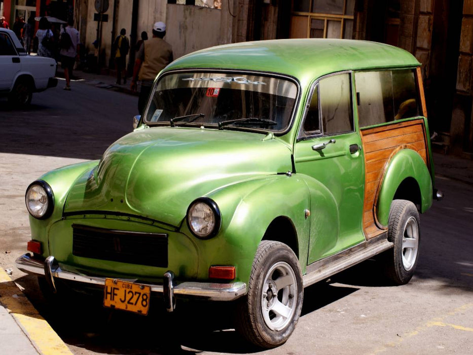 Der britische Oldtimer Morris Traveller in Havanna 1000 Teile Puzzle quer - CALVENDO Foto-Puzzle'