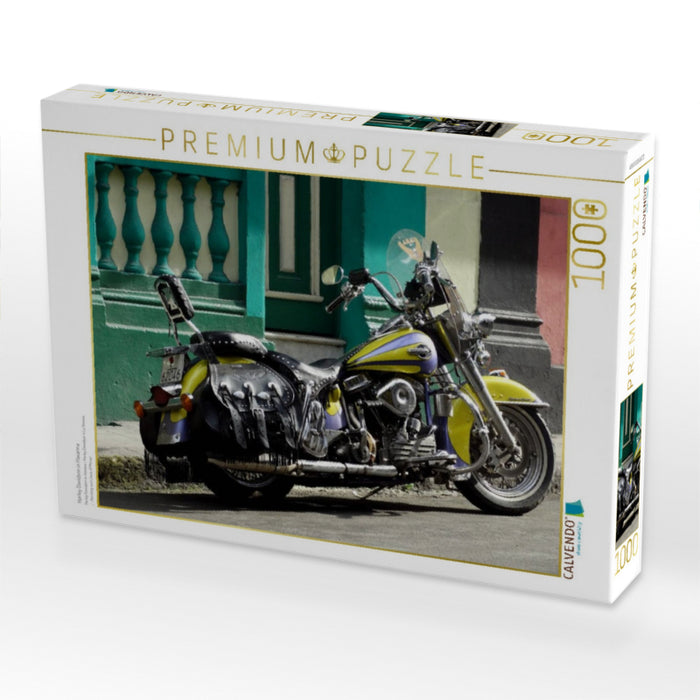 Harley Davidson in Havanna - CALVENDO Foto-Puzzle'