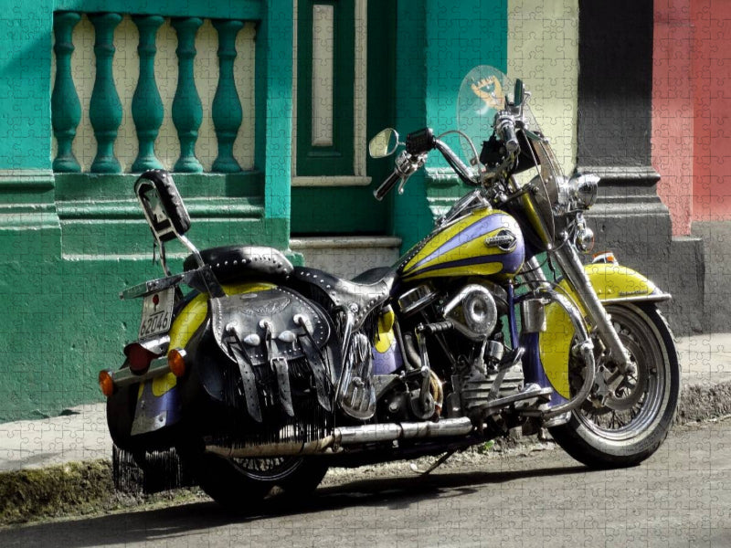 Harley Davidson in Havanna - CALVENDO Foto-Puzzle'