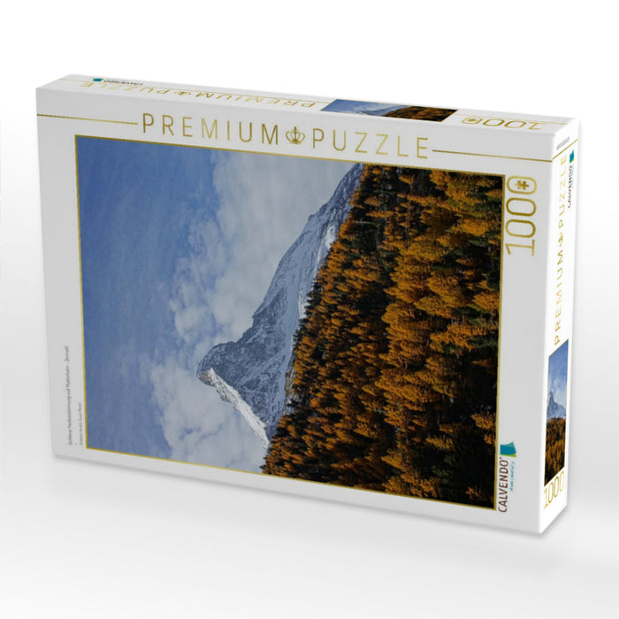 Goldene Herbststimmung mit Matterhorn - Zermatt - CALVENDO Foto-Puzzle'