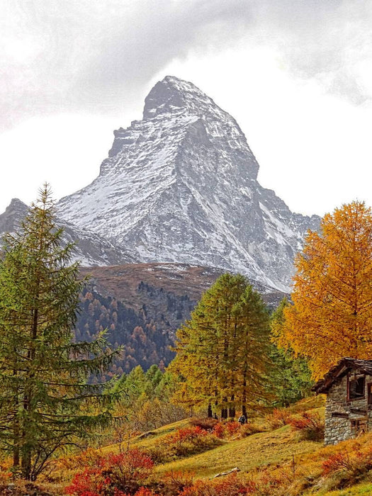 Matterhorn im Herbst - Zermatt - CALVENDO Foto-Puzzle'