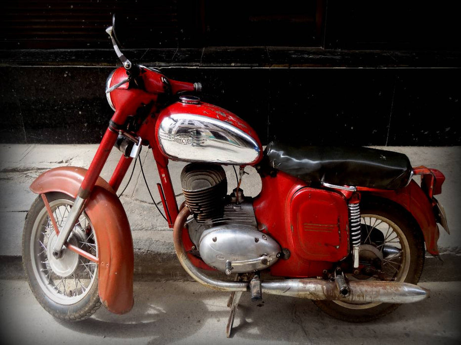 JAWA-Motorrad in Havanna - CALVENDO Foto-Puzzle'