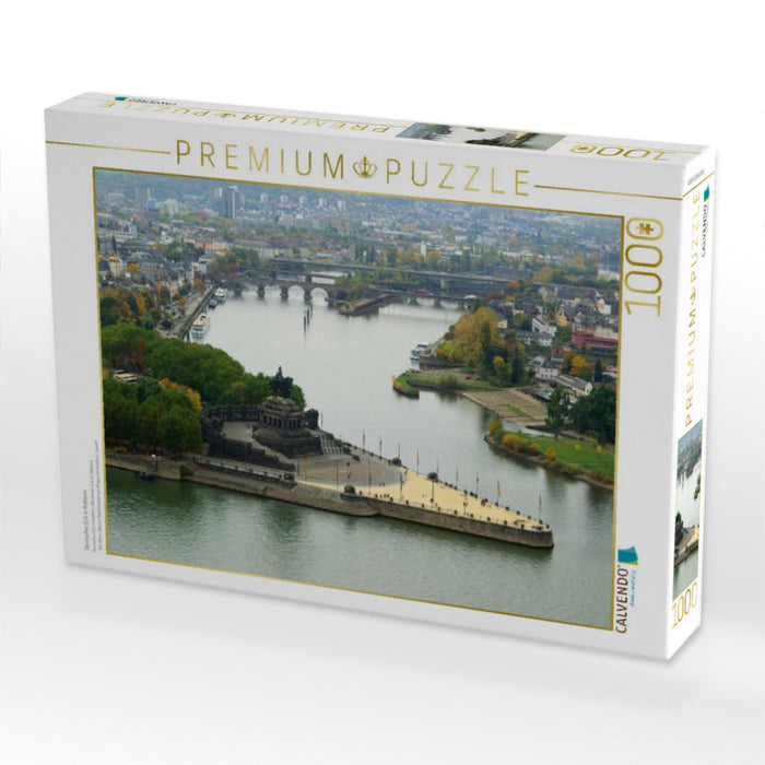 Deutsches Eck in Koblenz - CALVENDO Foto-Puzzle'
