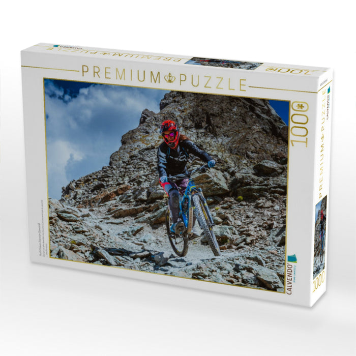 Auch Frauen können Downhill - CALVENDO Foto-Puzzle'