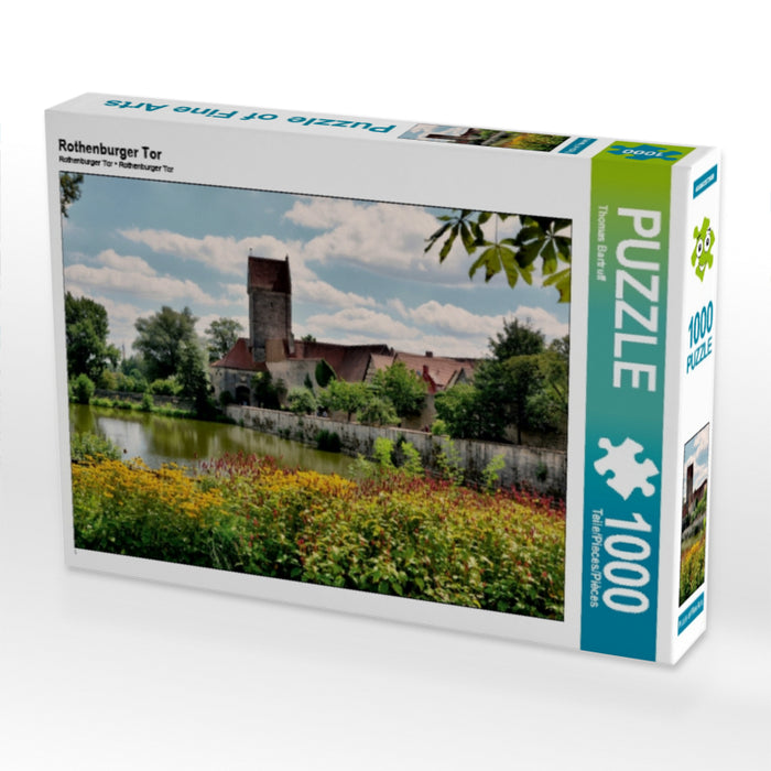 Rothenburger Tor 1000 Teile Puzzle quer - CALVENDO Foto-Puzzle'