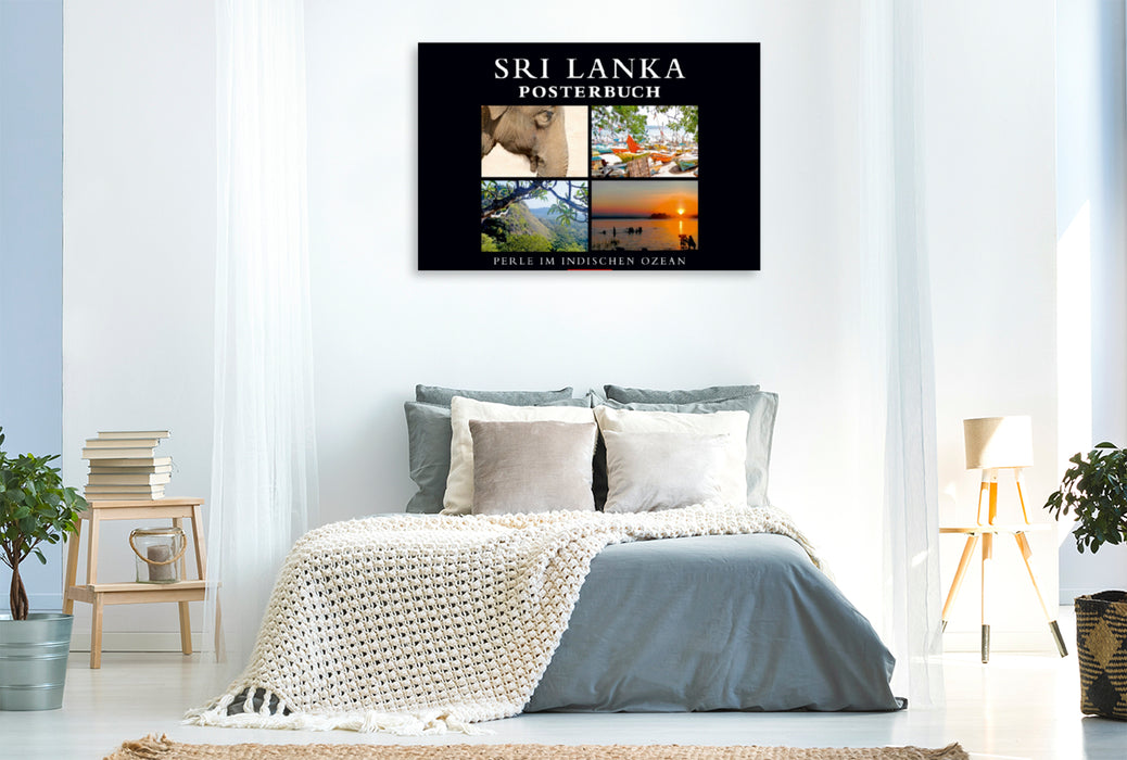 Premium Textil-Leinwand Premium Textil-Leinwand 120 cm x 80 cm quer Ein Motiv aus dem Kalender SRI LANKA Posterbuch, PErle im Indischen Ozean