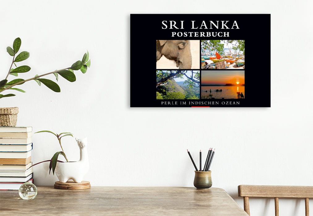 Premium Textil-Leinwand Premium Textil-Leinwand 120 cm x 80 cm quer Ein Motiv aus dem Kalender SRI LANKA Posterbuch, PErle im Indischen Ozean