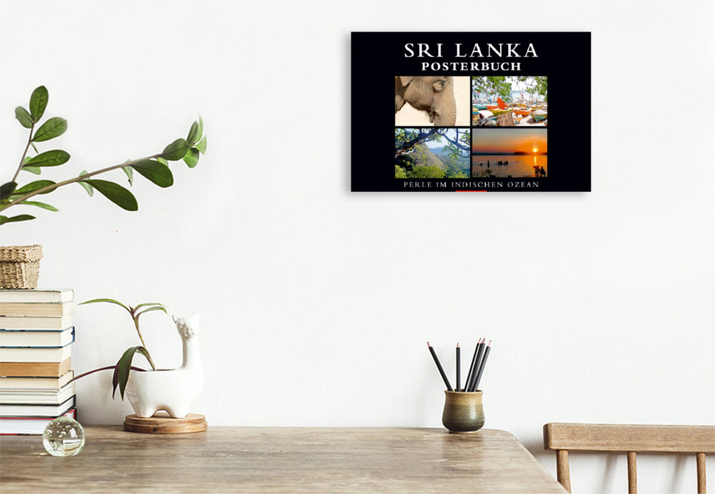 Premium Textil-Leinwand Premium Textil-Leinwand 120 cm x 80 cm quer Ein Motiv aus dem Kalender SRI LANKA Posterbuch, PErle im Indischen Ozean
