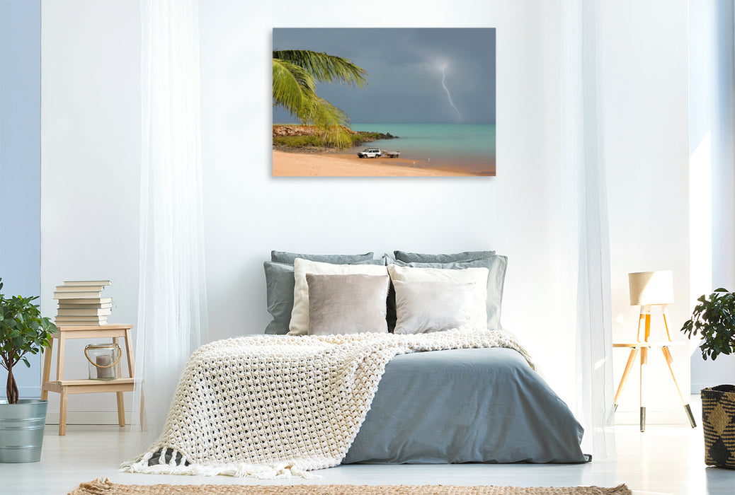Premium Textil-Leinwand Premium Textil-Leinwand 120 cm x 80 cm quer Ein Motiv aus dem Kalender Beaches- Strandimpressionen aus Australien