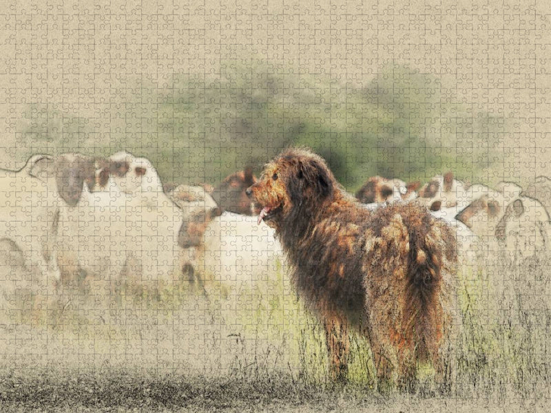 Ein Motiv aus dem Kalender Altdeutsche Hütehunde 2017 - CALVENDO Foto-Puzzle'