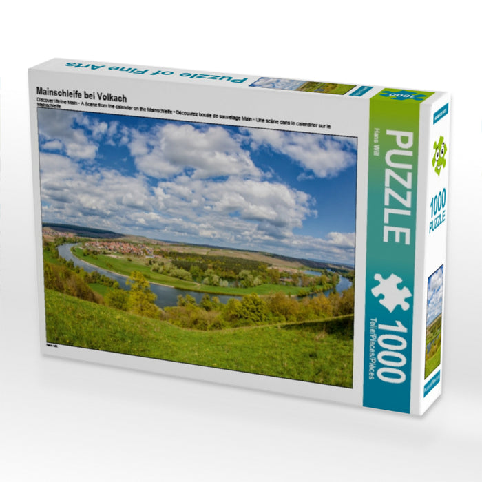 Mainschleife bei Volkach 1000 Teile Puzzle quer - CALVENDO Foto-Puzzle'