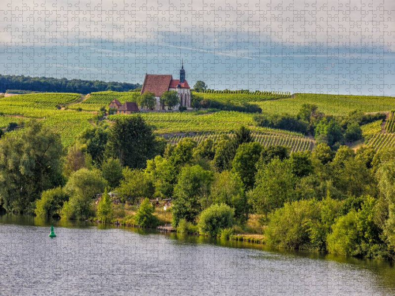 Le Main juste avant Volkach - Puzzle photo CALVENDO 