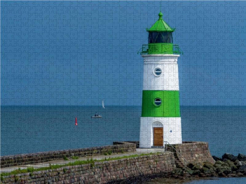 Leuchtturm Schleimünde 1000 Teile Puzzle quer - CALVENDO Foto-Puzzle'