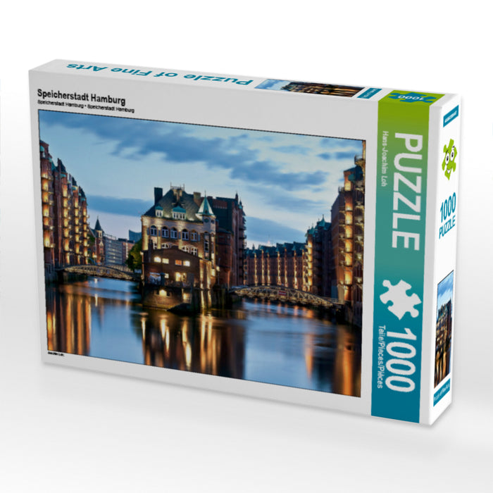 Speicherstadt Hamburg 1000 Teile Puzzle quer - CALVENDO Foto-Puzzle'