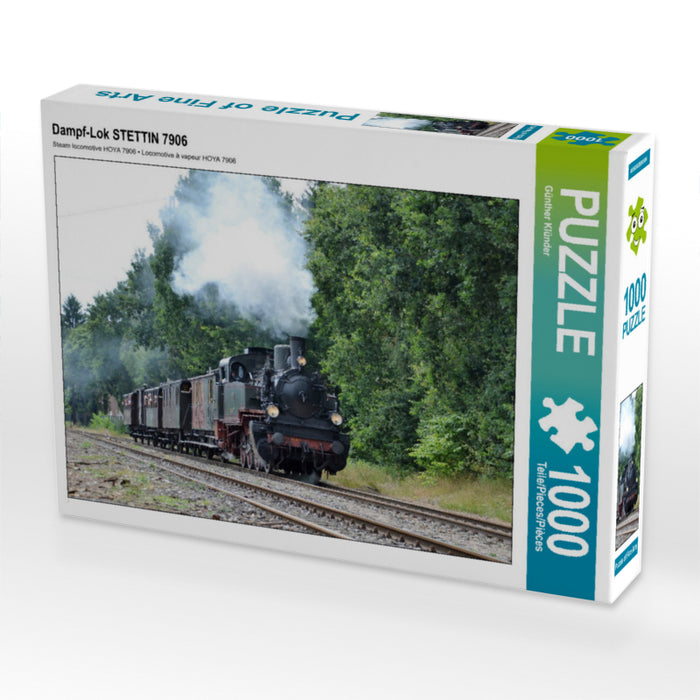 Steam locomotive STETTIN 7906 - CALVENDO photo puzzle 
