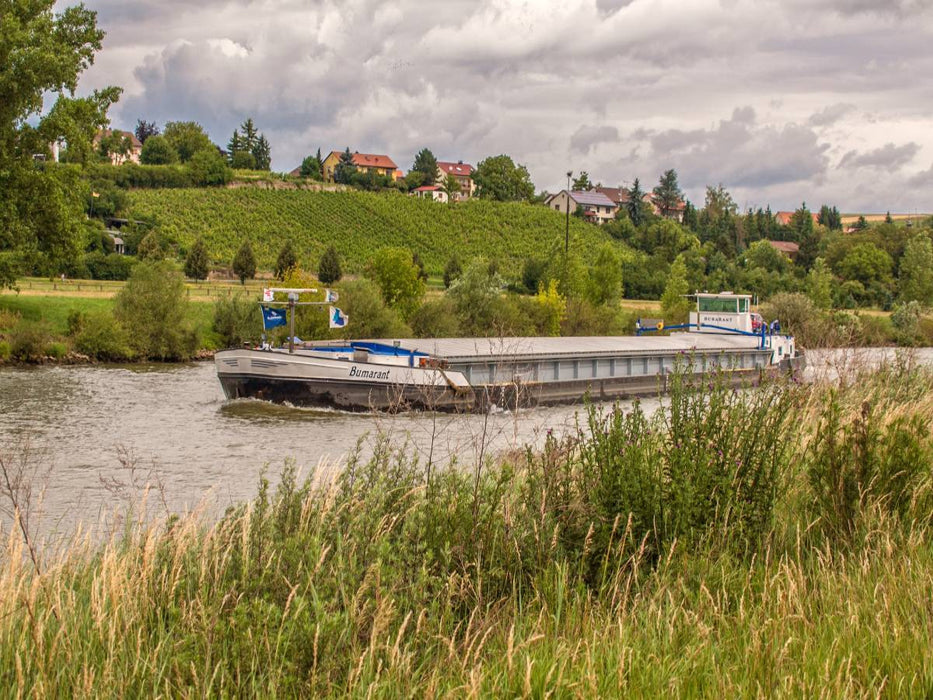 Schiff auf dem Main bei Mainstockheim - CALVENDO Foto-Puzzle'