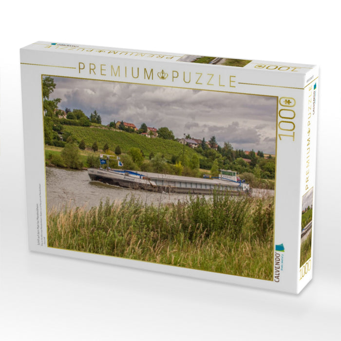 Schiff auf dem Main bei Mainstockheim - CALVENDO Foto-Puzzle'