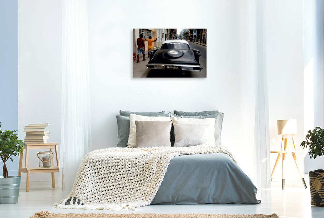 Premium Textil-Leinwand Premium Textil-Leinwand 120 cm x 80 cm quer Ein Motiv aus dem Kalender "Auto Legenden - CHRYSLER"