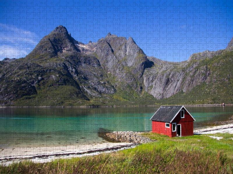 Fjord der Lofoten - CALVENDO Foto-Puzzle'