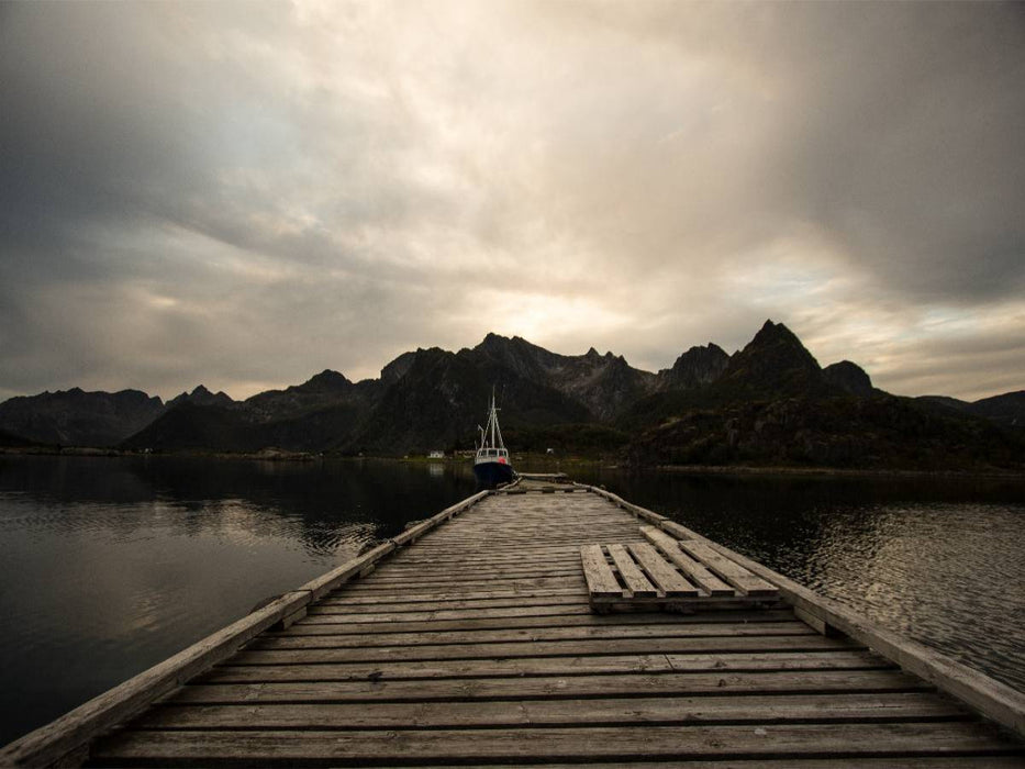 Der Steg im Abendlicht - CALVENDO Foto-Puzzle'
