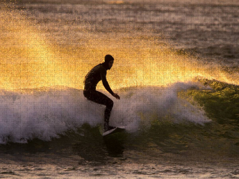 Die Surfer von Unstad - CALVENDO Foto-Puzzle'