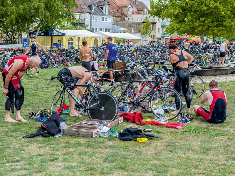 Zone de transition triathlon - Puzzle photo CALVENDO 