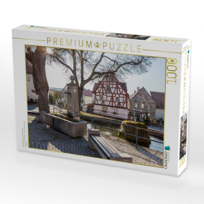 Der Brunnen von Stammheim - CALVENDO Foto-Puzzle'