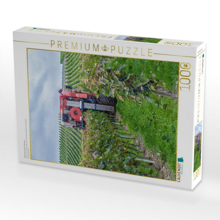 Vollernter bei der Weinlese - CALVENDO Foto-Puzzle'