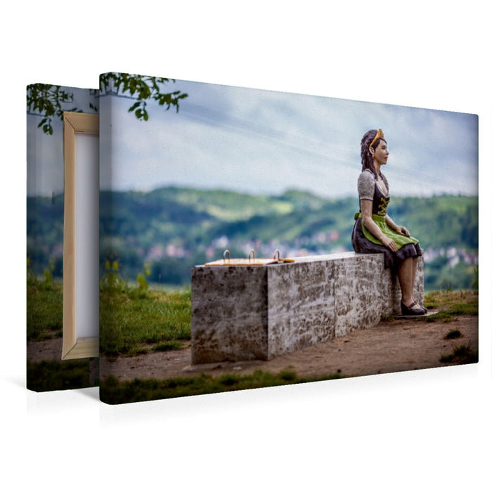 Premium Textil-Leinwand Sommerhausen am Main