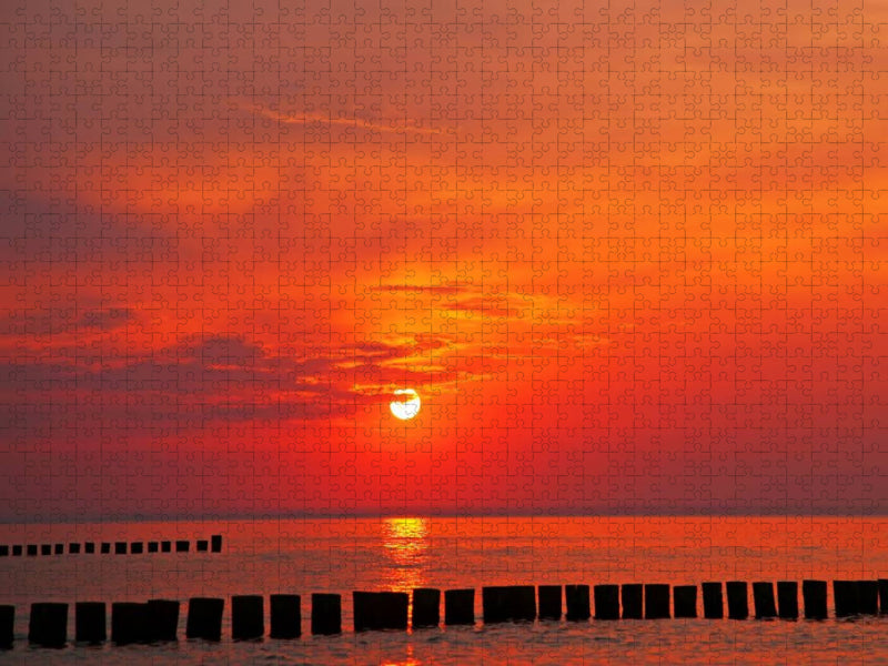 Abendstimmung an der Ostsee - CALVENDO Foto-Puzzle'