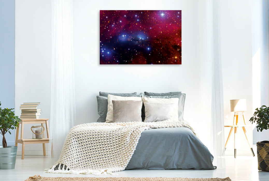 Premium Textil-Leinwand Premium Textil-Leinwand 120 cm x 80 cm quer NGC 6914 in Cygnus