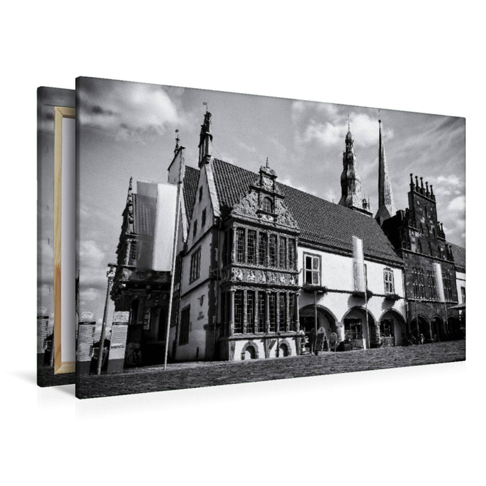 Premium Textil-Leinwand Historisches Rathaus