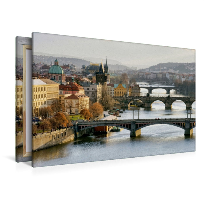 Premium Textil-Leinwand Prag