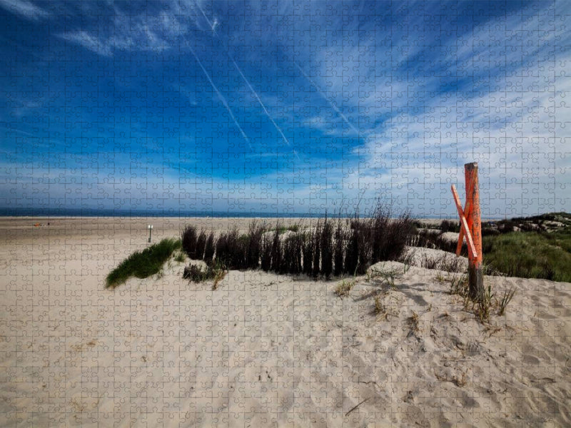 Borkum - Strand Ostland - CALVENDO Foto-Puzzle'